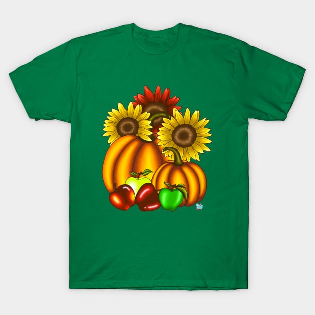 Autumn Bounty T-Shirt by ColorMix Studios